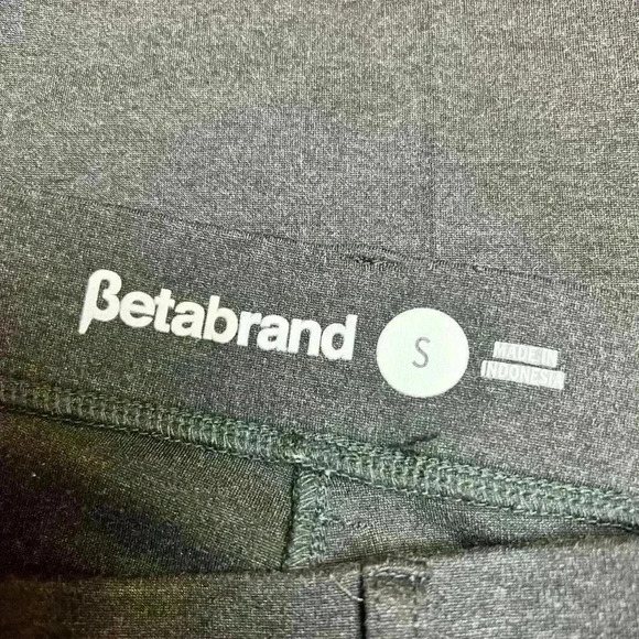 BETABRAND Dress Pant Yoga Pants Bootcut Ponte Stretch Pull-On Charcoal Grey Sm - Picture 7 of 8